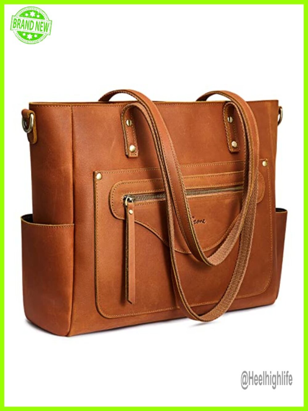 Leather Tote Bag Large Shoulder Purse Crossbody Laptop Handbag
